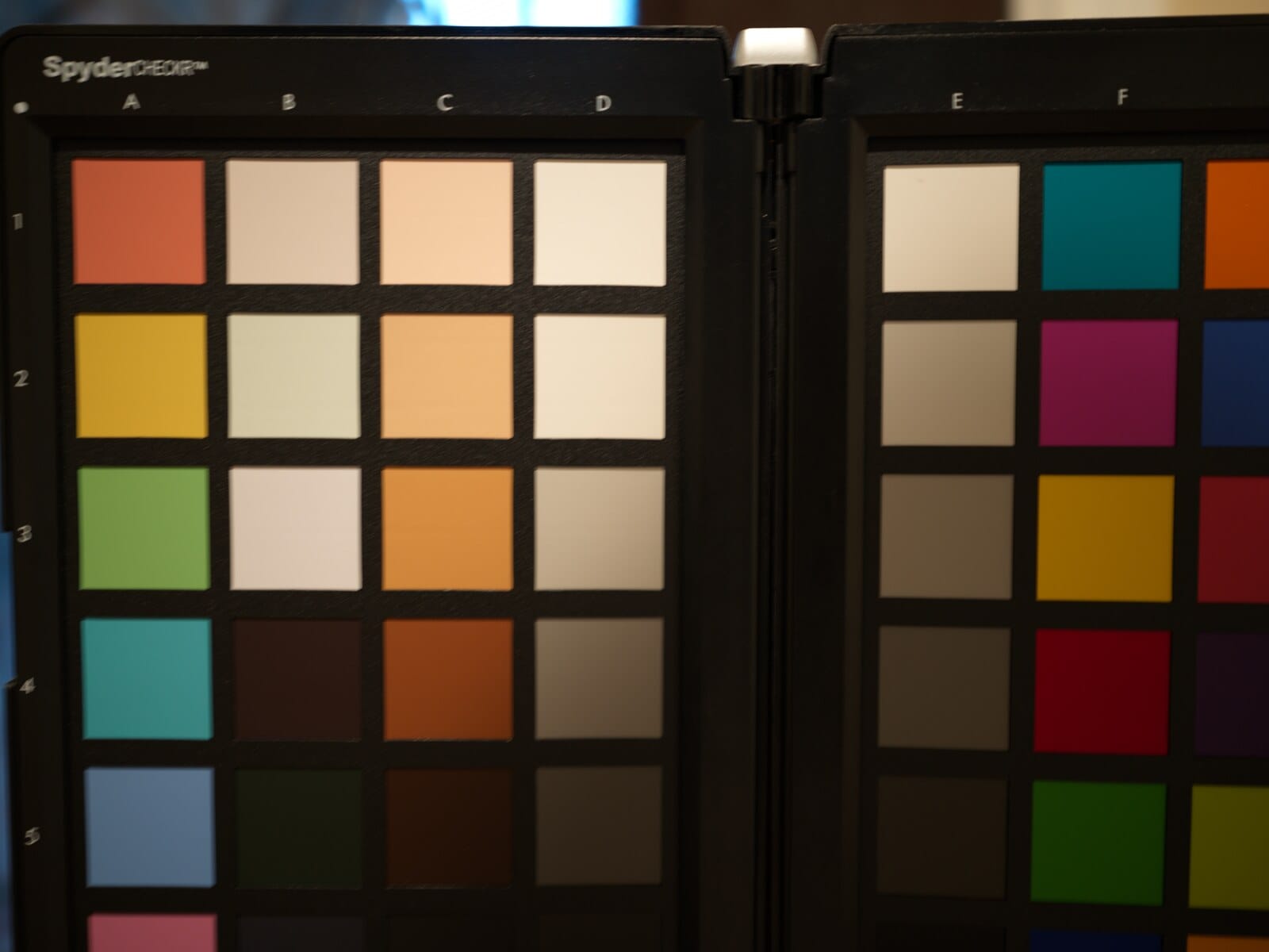 SpyderCHECKR color checker, Phocus as-imported 3FR baseline rendering