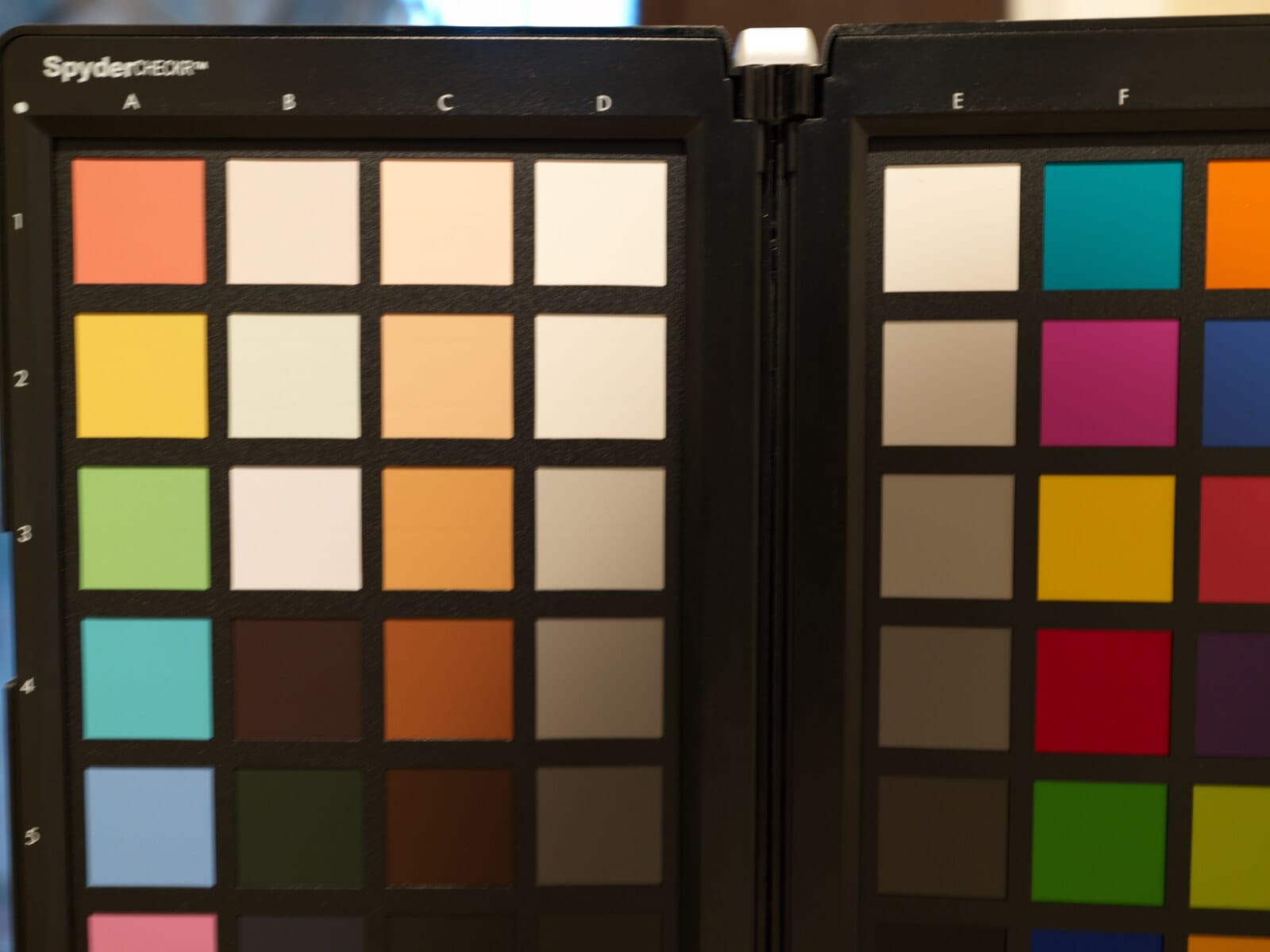 SpyderCHECKR color checker, Phocus Standard preset rendering
