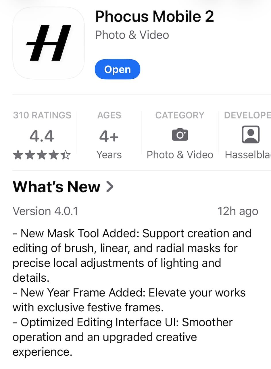 Phocus Mobile 2 v4.0.1 Release