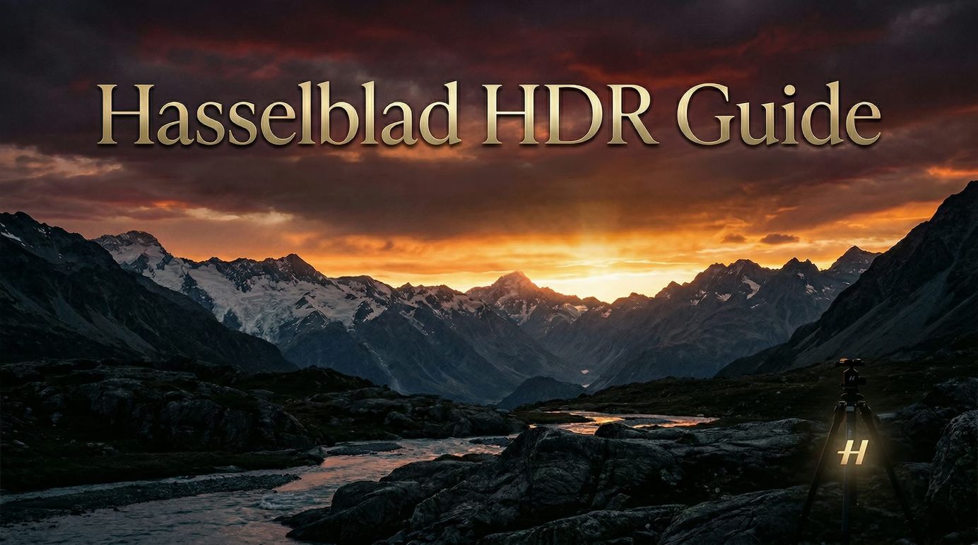 Hasselblad HDR photography guide showing high dynamic range landscape with deep shadows and bright highlights