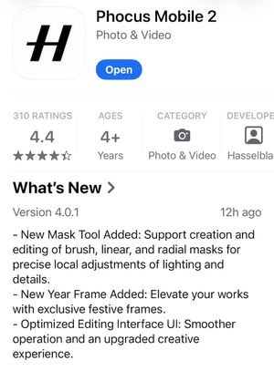 Phocus Mobile 2 v4.0.1 Release