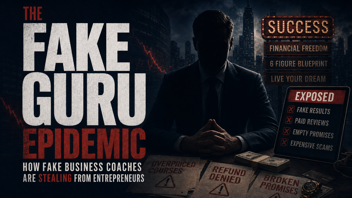 The Fake Business Coach Epidemic: How Fake Partnership Gurus Are Stealing Millions From Entrepreneurs