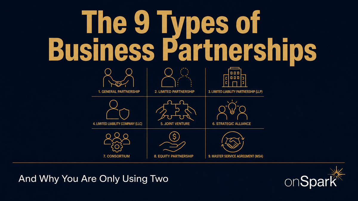 The 9 Types of Business Partnerships (And Why You Are Only Using Two)