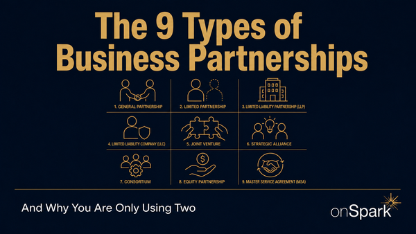 The 9 Types of Business Partnerships (And Why You Are Only Using Two)