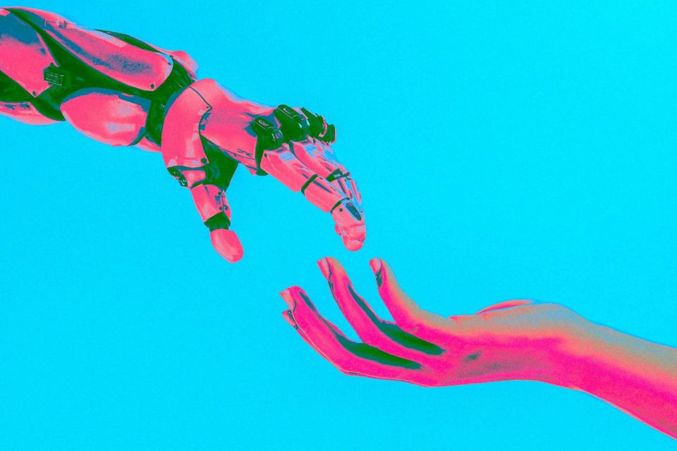 Ei in holografischer Folie künstliche intelligenz Innovation