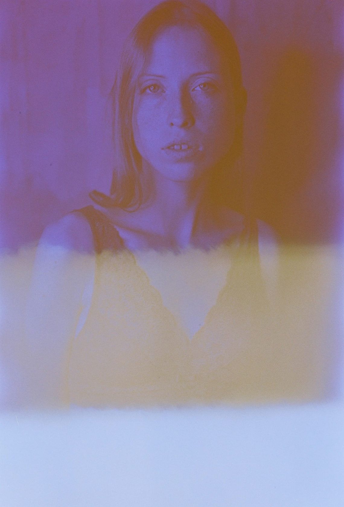 Iryna Berdnyk in Blue