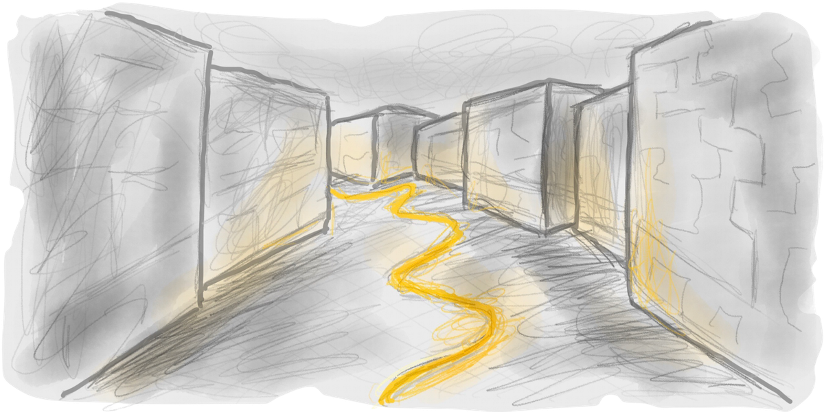 Laying down the threads