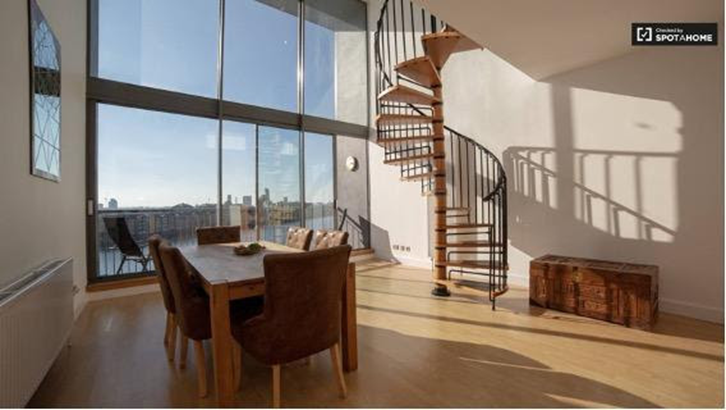 Apartamento, dúplex, salón, Isla de Perros