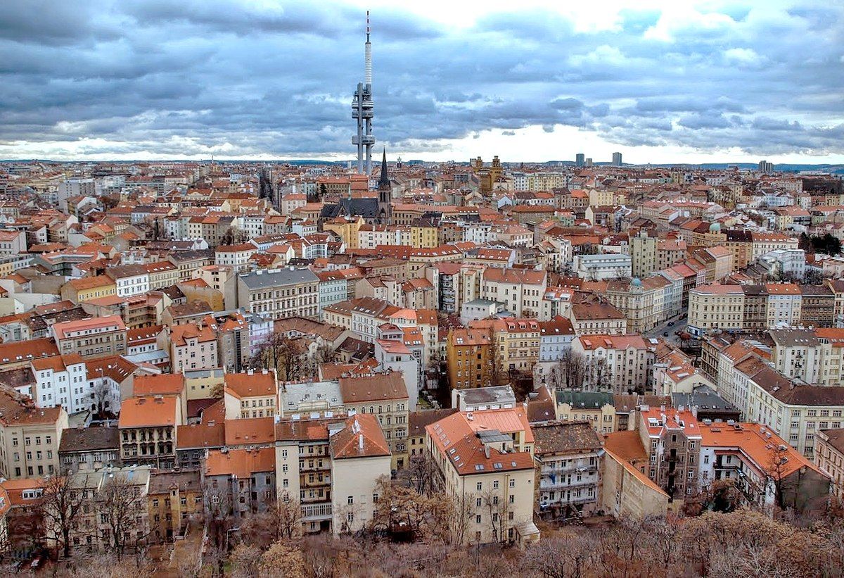 Panorámica del barrio de Žižkov