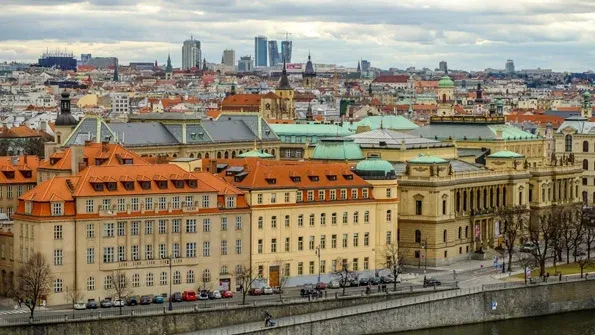Edifici del distretto Holešovice di Praga