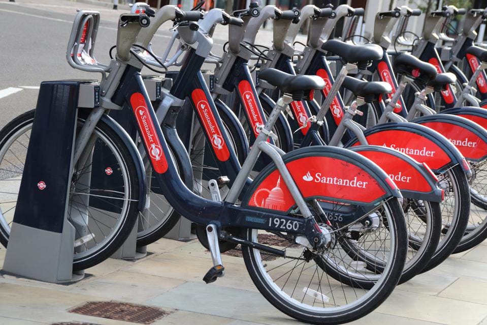 Vélos publics à Londres