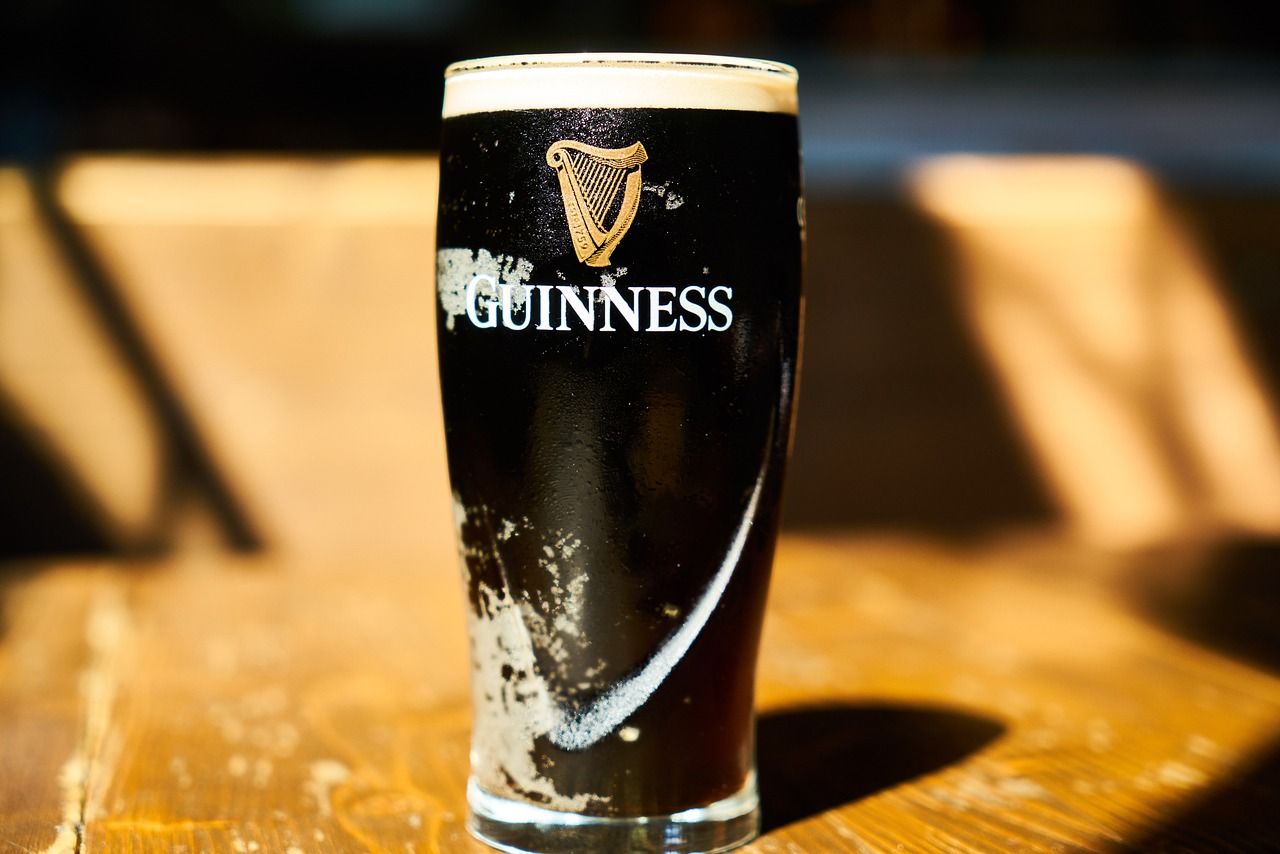 Glas gekühltes Guinness-Bier