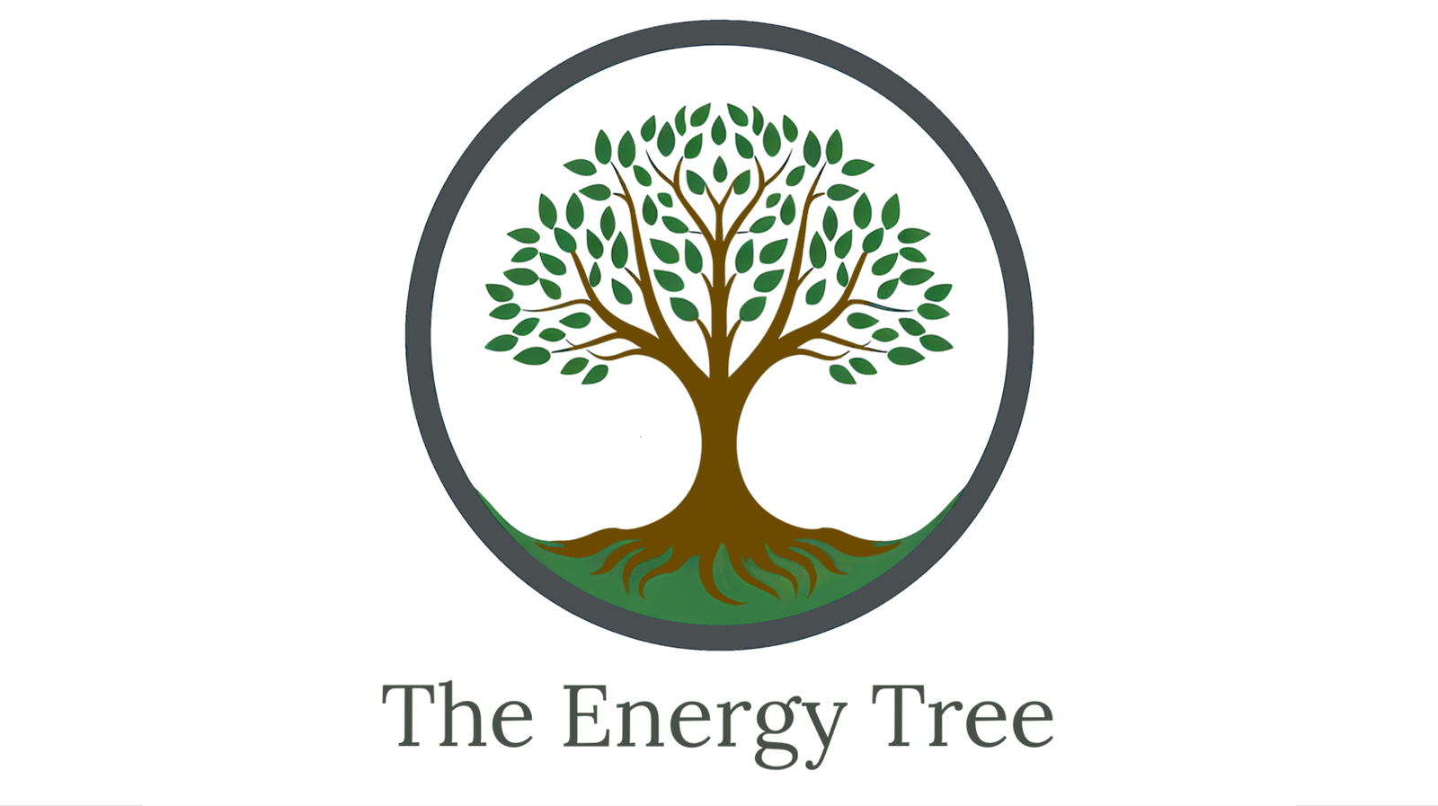 A minimalist tree logo illustration in an enso