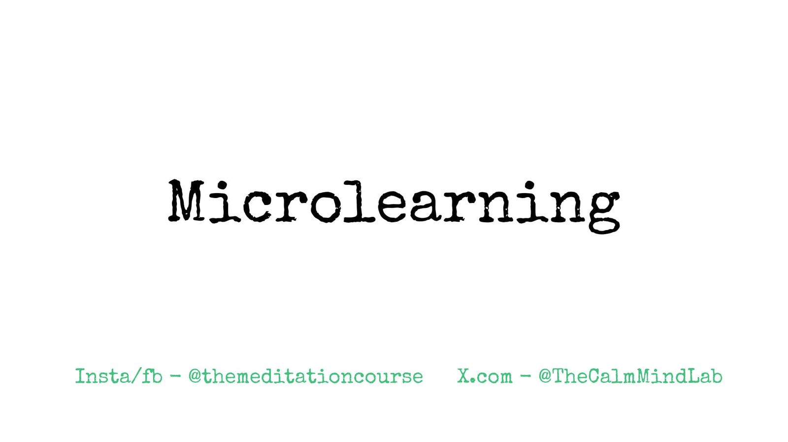 Microlearning