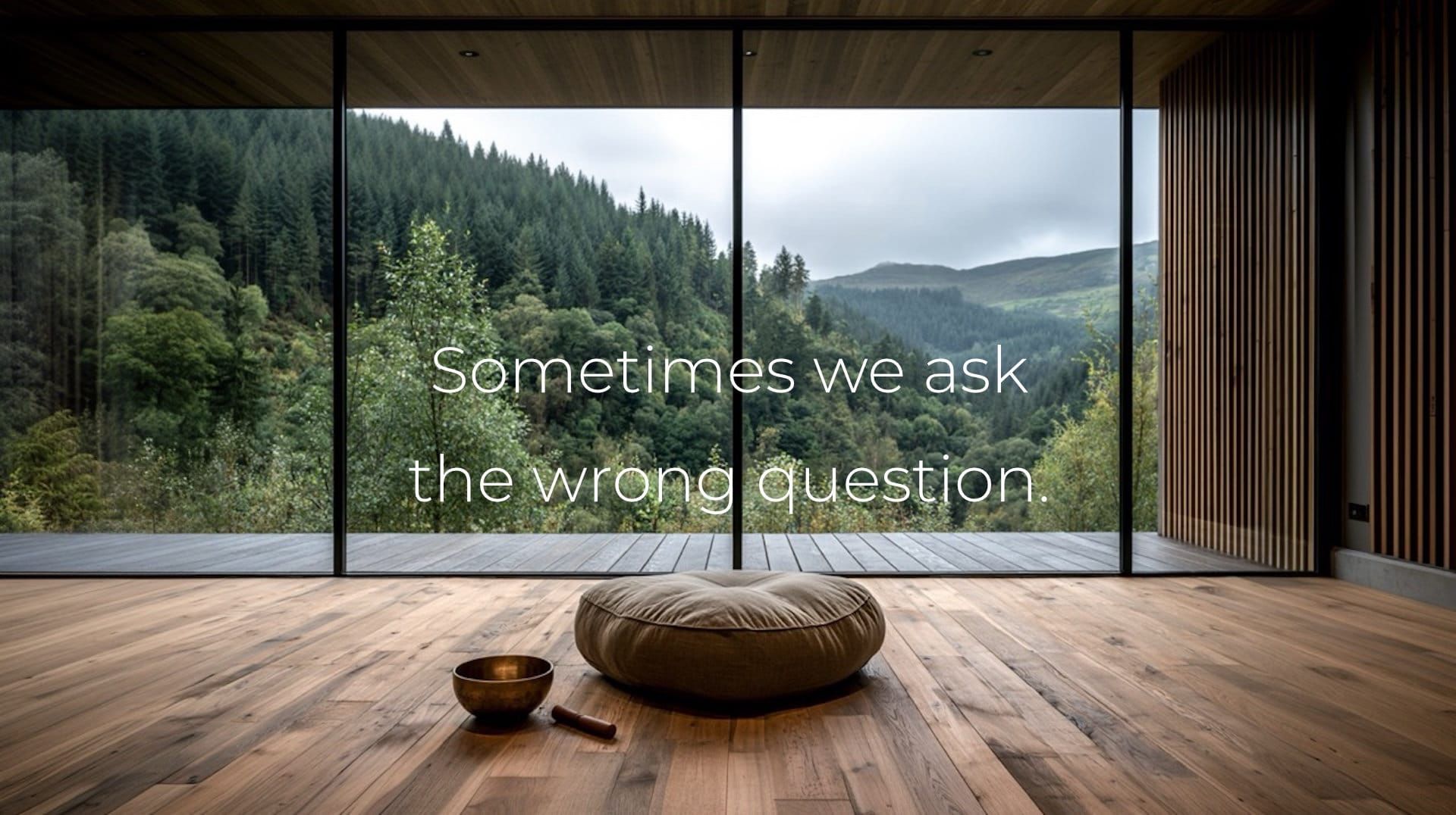Sometimes We Ask the Wrong Questions