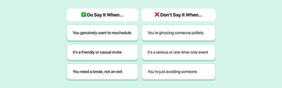 Quick Recap: The Rain Check Rulebook