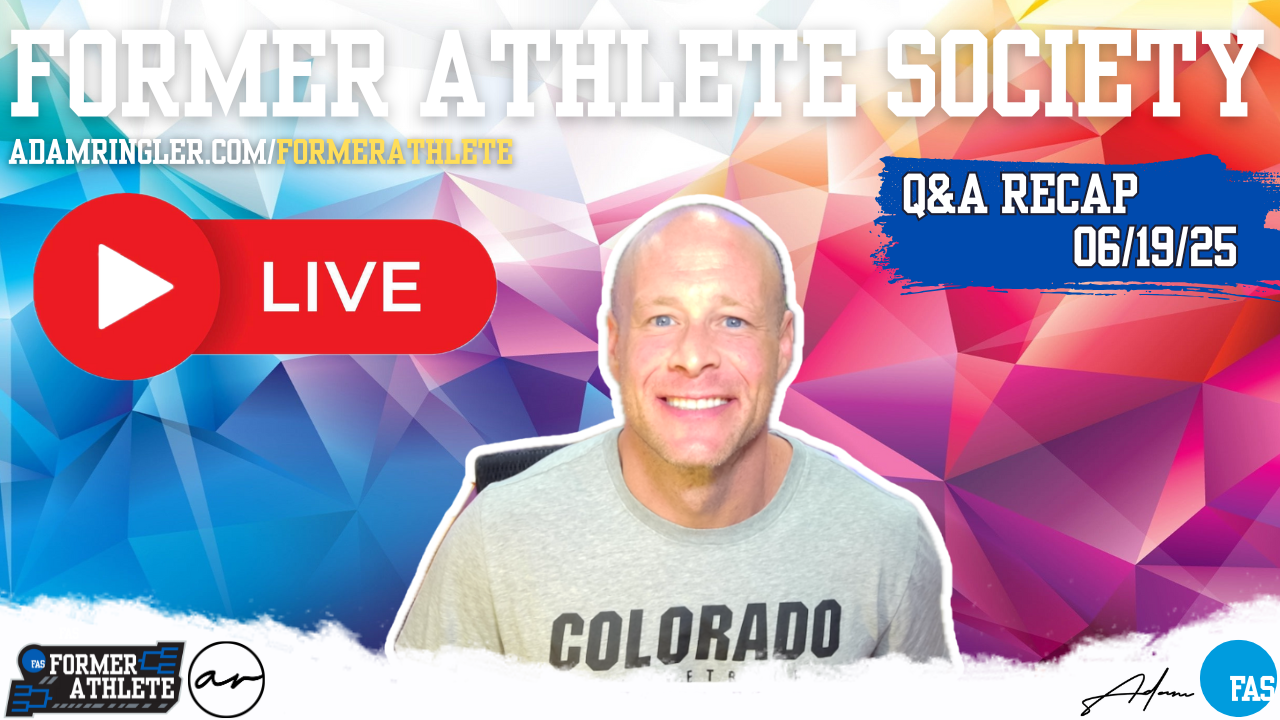 5 Smart Questions Every Former Athlete Should Be Asking | Live Q&A with Adam Ringler