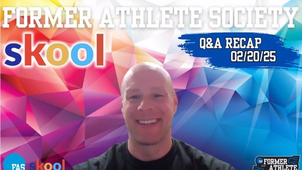 Fueling Performance & Staying Consistent | Former Athlete Society Q&A