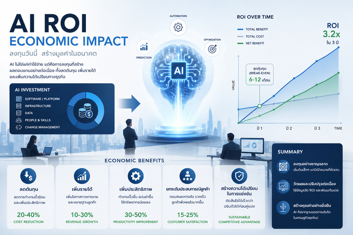AI ROI & AI Economics: ใช้ AI ยังไงให้คุ้ม