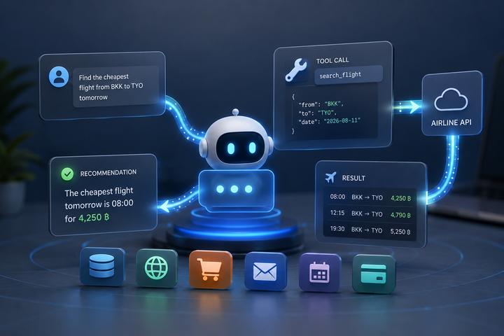 Tool Calling: เมื่อ AI ไม่ได้แค่ “ตอบ” แต่สามารถ “ลงมือทำ”