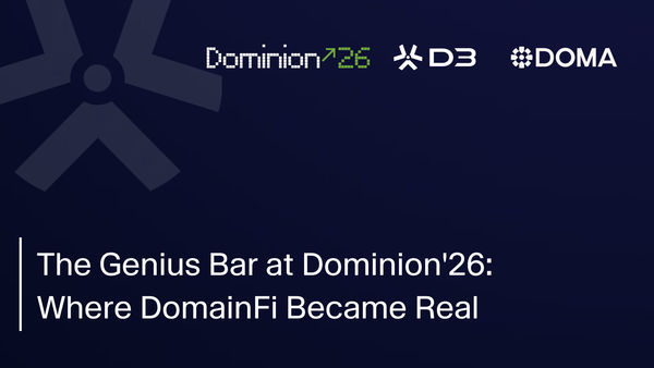 The Genius Bar at Dominion'26: Where DomainFi Became Real