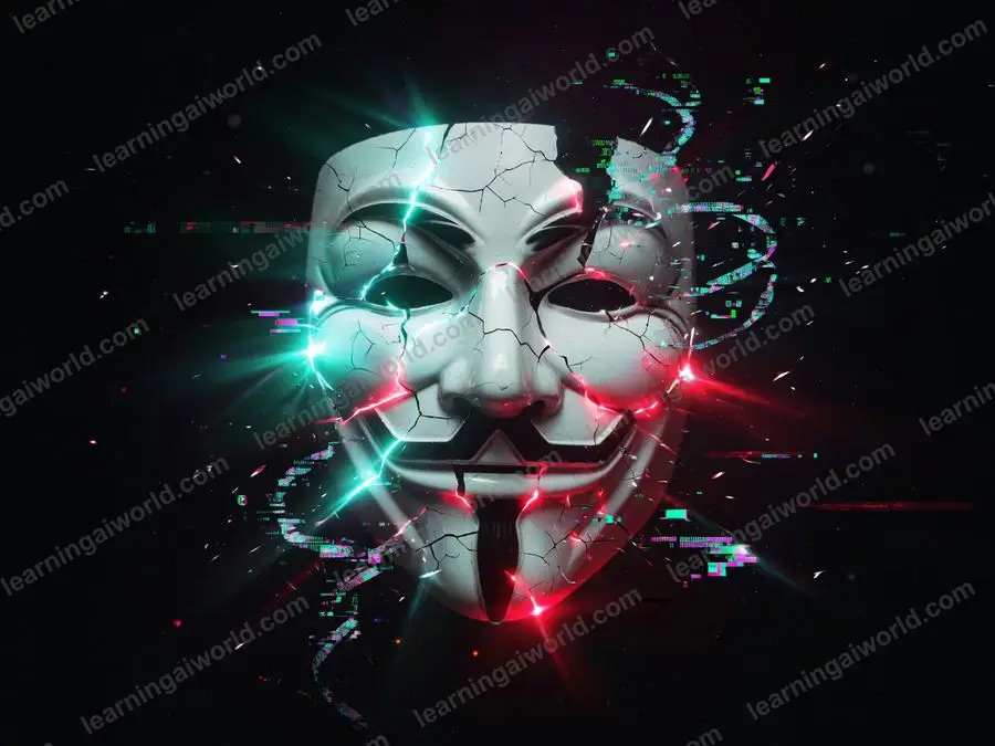 Hacker Cracked Mask