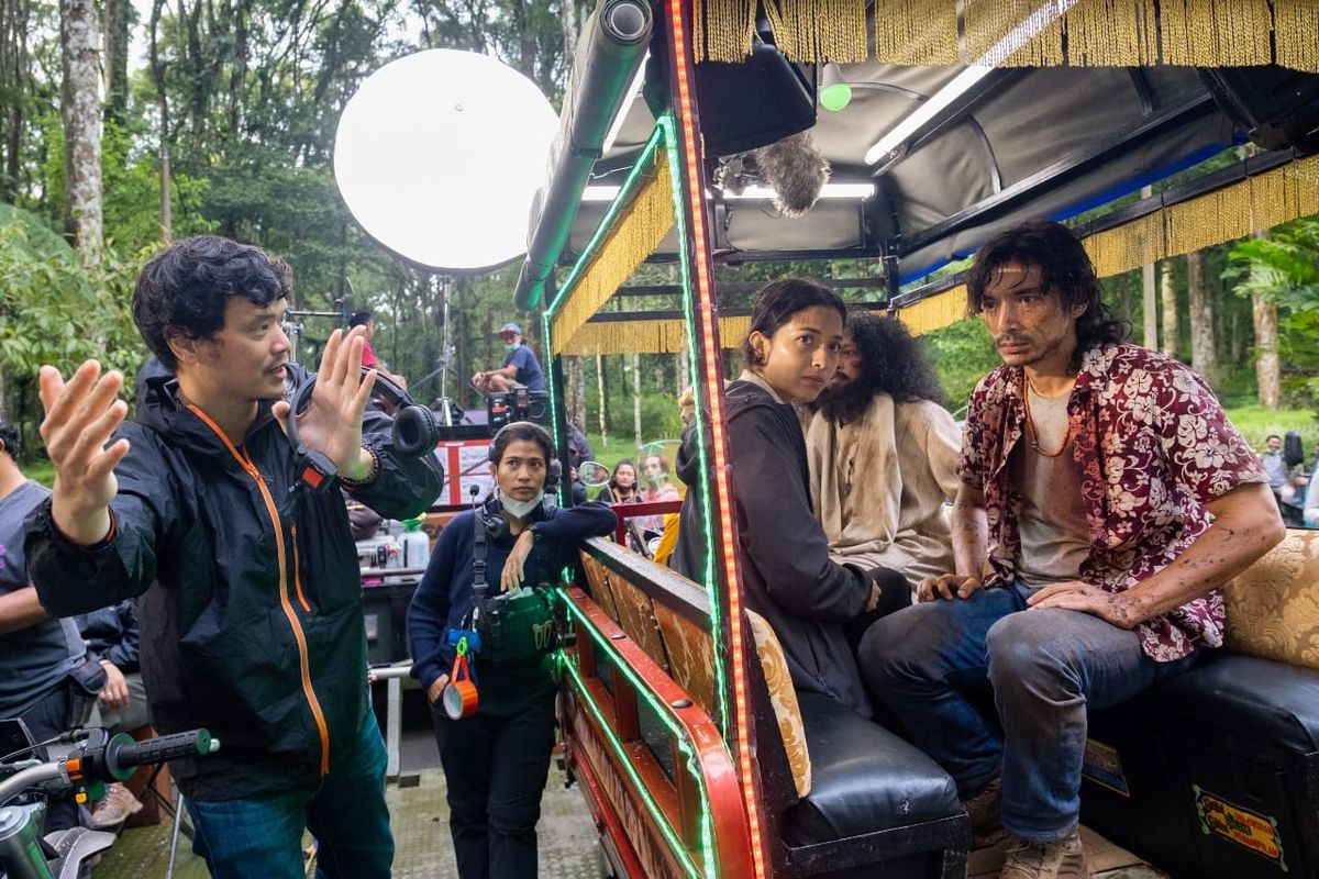 Timo Tjahjanto on the set of his upcoming Netflix movie The Big 4