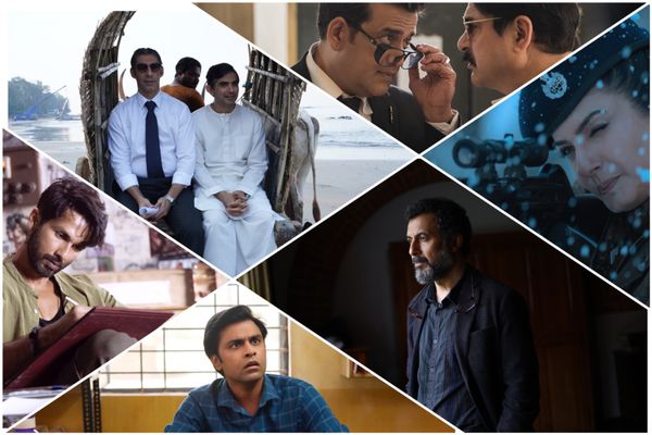 Clockwise From Top Left : Rocket Boys, Maamla Legal Hai, Aranyak, School Of Lies, Panchayat, Farzi