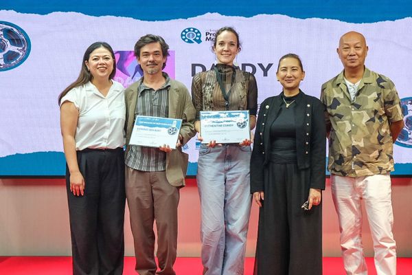 Daddy Cool's Dominic Bekaert & Clémentine Comoy with the QPM team