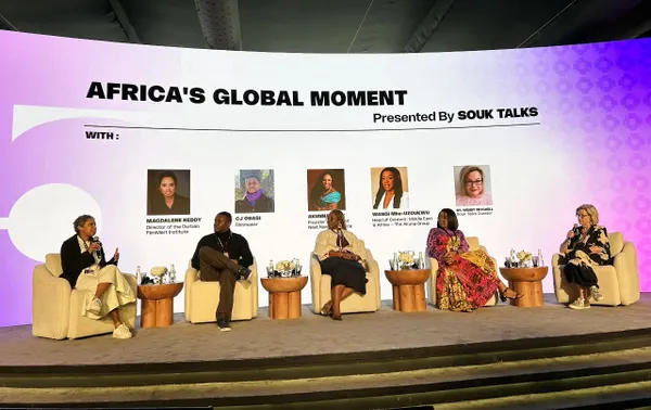 L-R: Magdalene Reddy, CJ ‘Fiery’ Obasi, Akunna Cook, Wangi Mb-Ozoukwu & moderator Wendy Mitchell