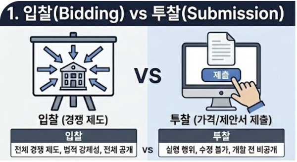 투찰이란? 입찰과의 차이, 그리고 낙찰 확률을 높이는 실무 전략
