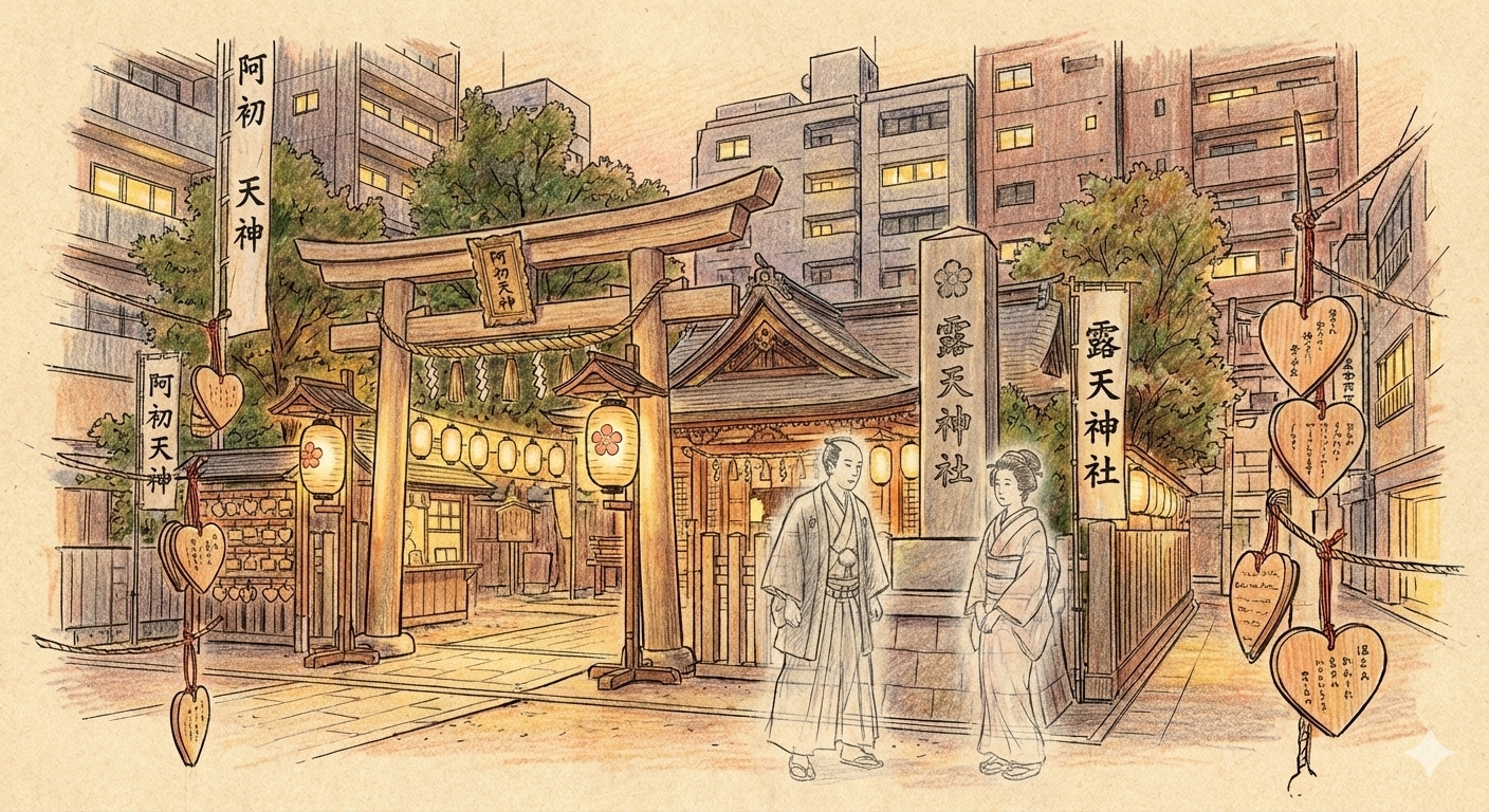露天神社（阿初天神）-- 鬧市中的永恆戀愛聖地