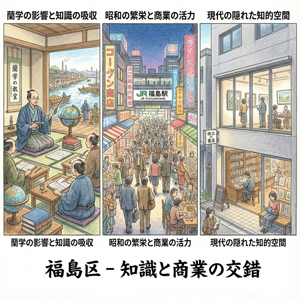 rue commerçante (shotengai) de la gare JR Fukushima