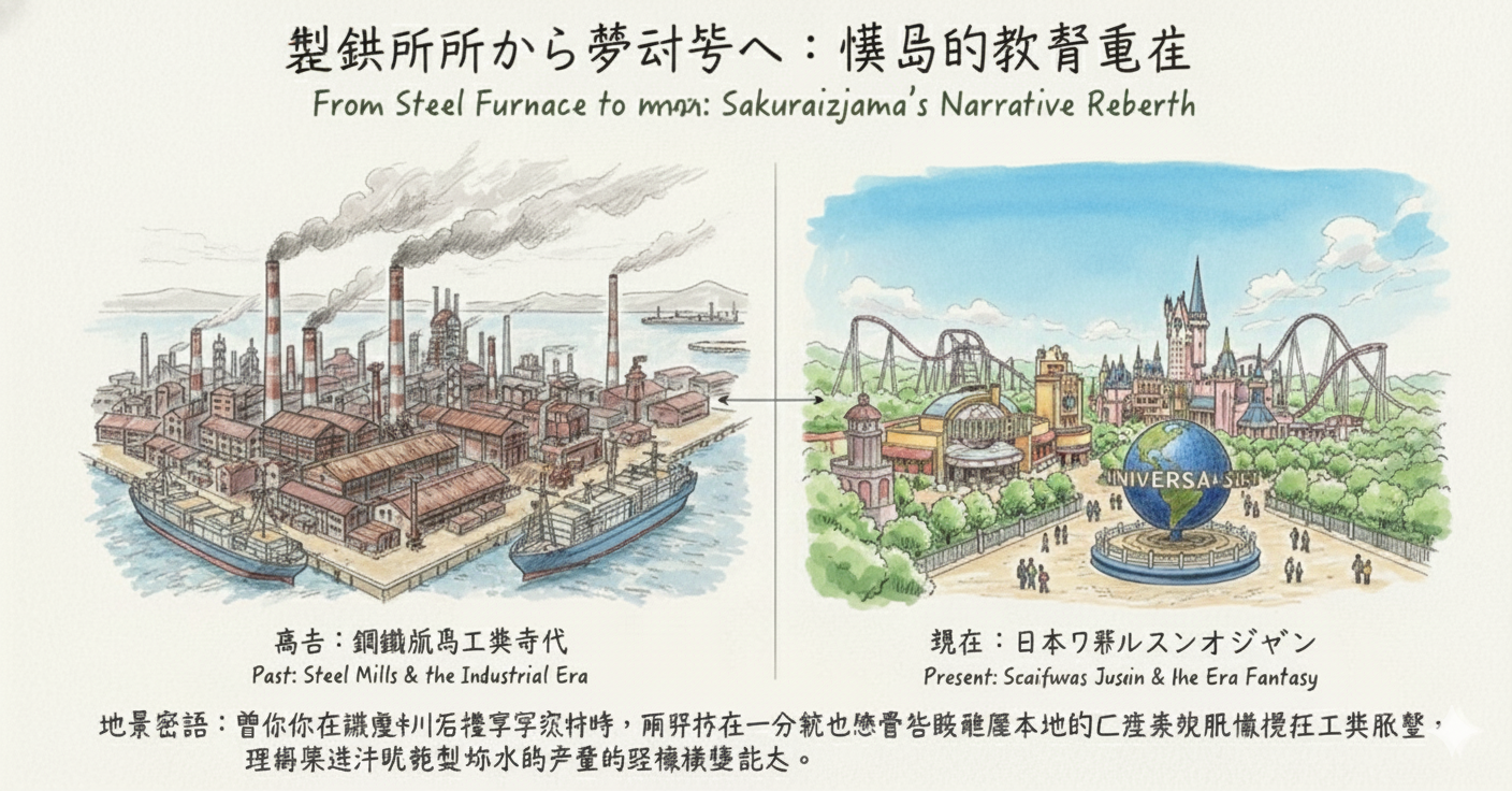 鋼業からエンターテイメントへと変貌を遂げた、壮大な産業転換の物語