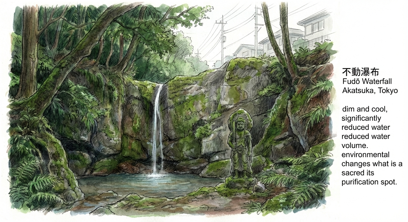 The Akatsuka Fudō-no-Taki waterfall