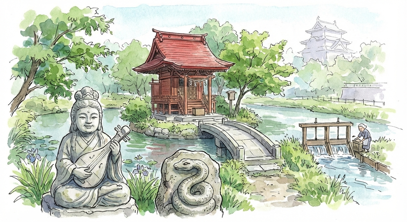 「龜が池弁財天」 神社