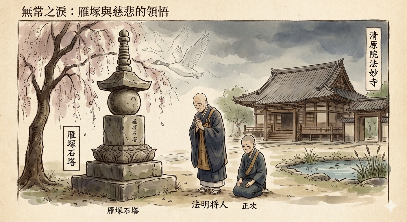 清原院法妙寺與雁塚石塔