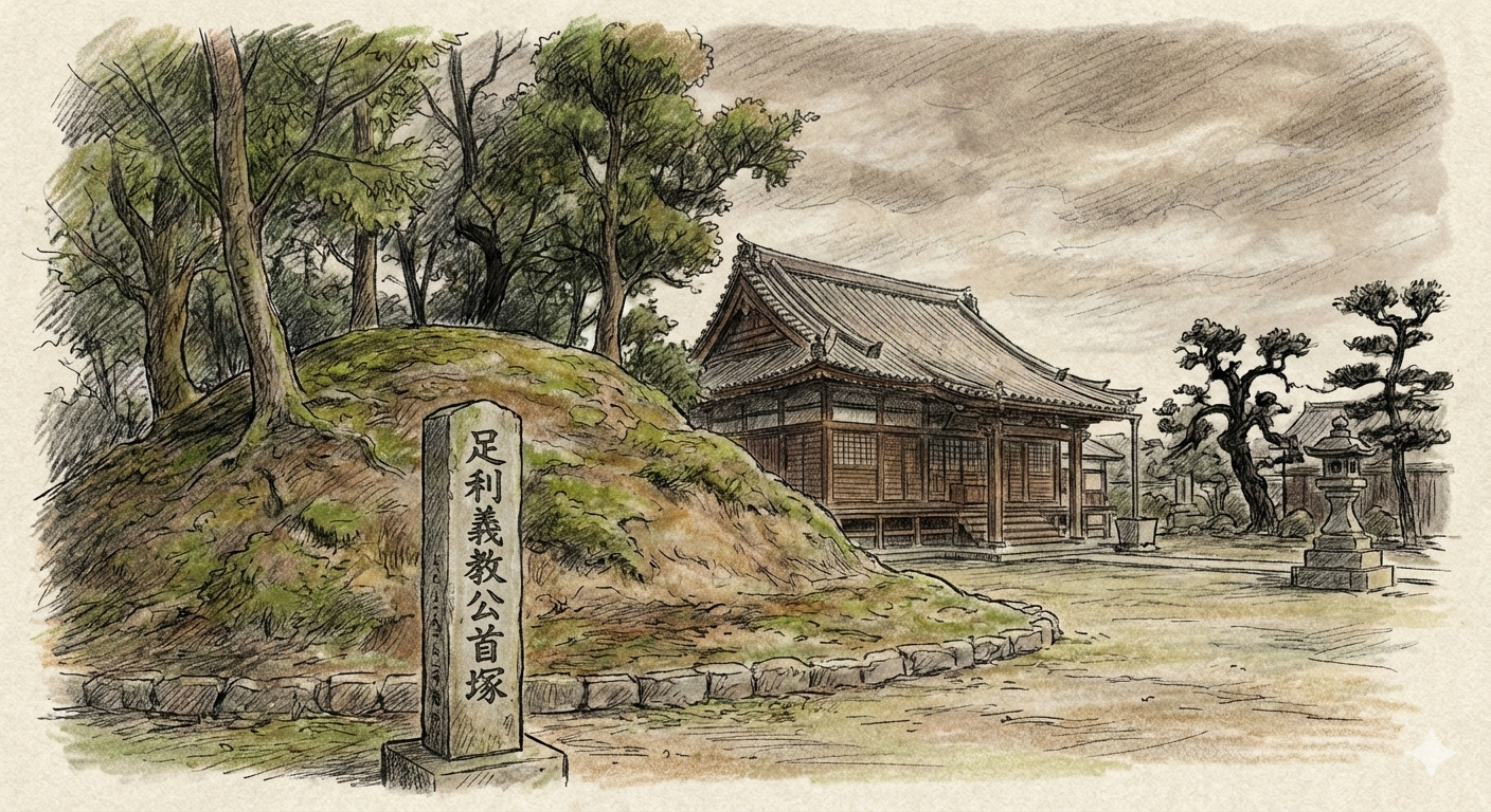 tertre funéraire de la tête du shogun Ashikaga Yoshinori