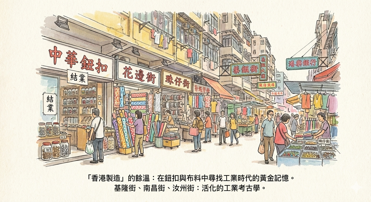 深水埗は香港の衣料産業の中心地でした