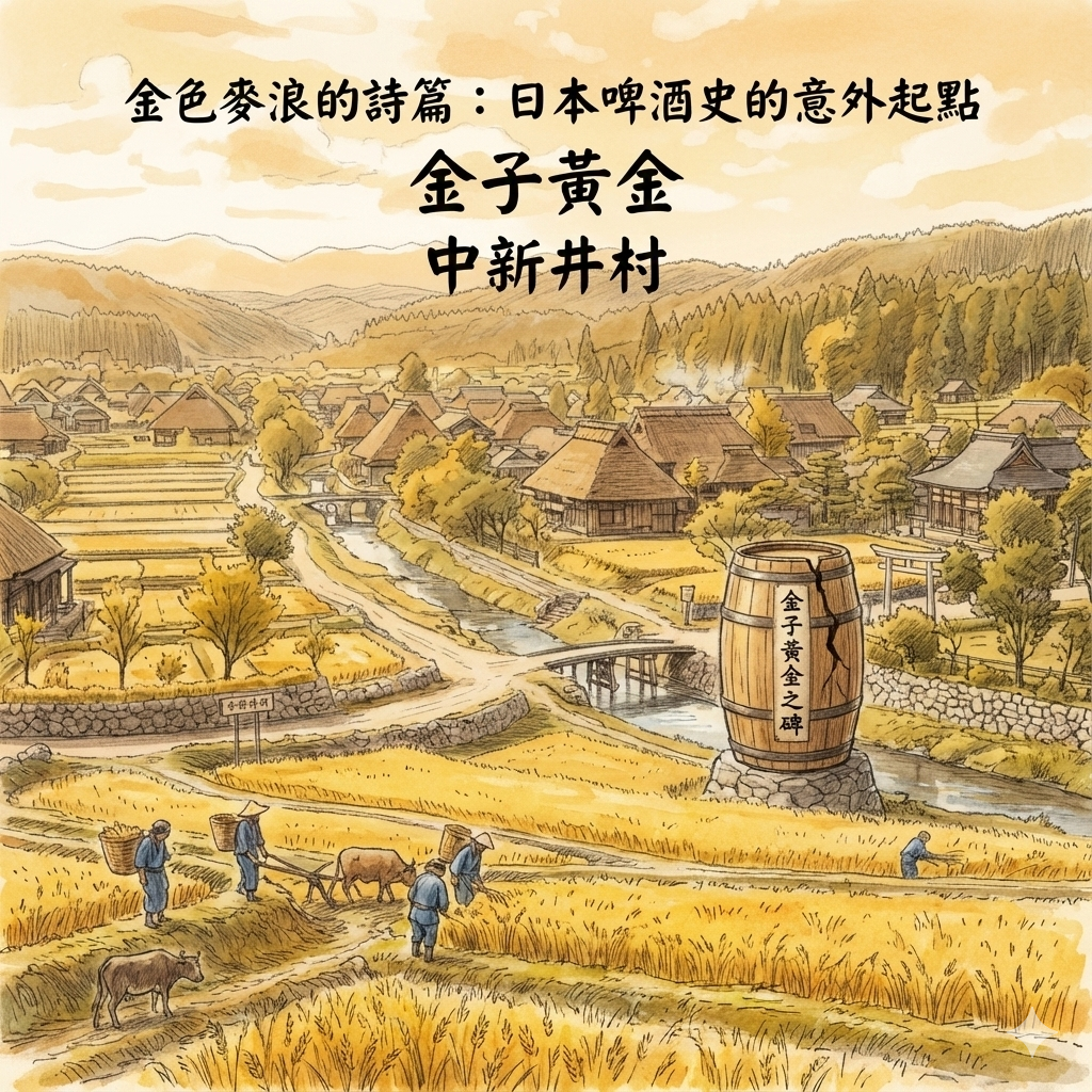 豐玉冰川神社「啤酒麥金子黃金之碑」