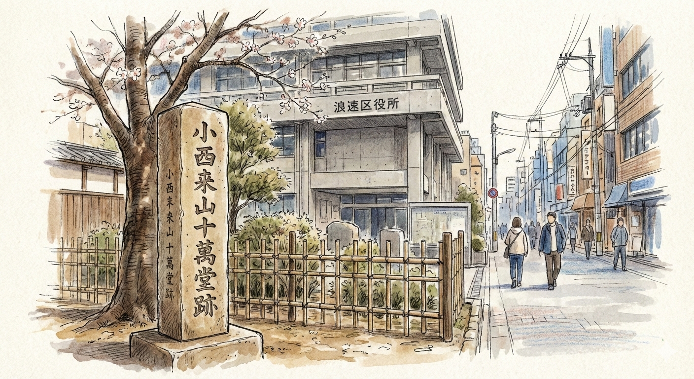 Sitio del Jūmandō de Konishi Raizan