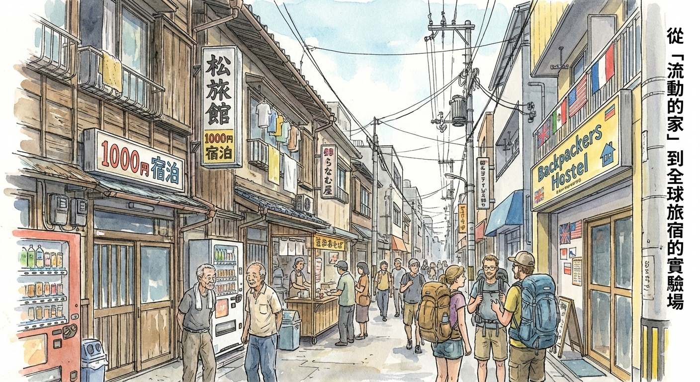 釜崎地區的「松旅館」
