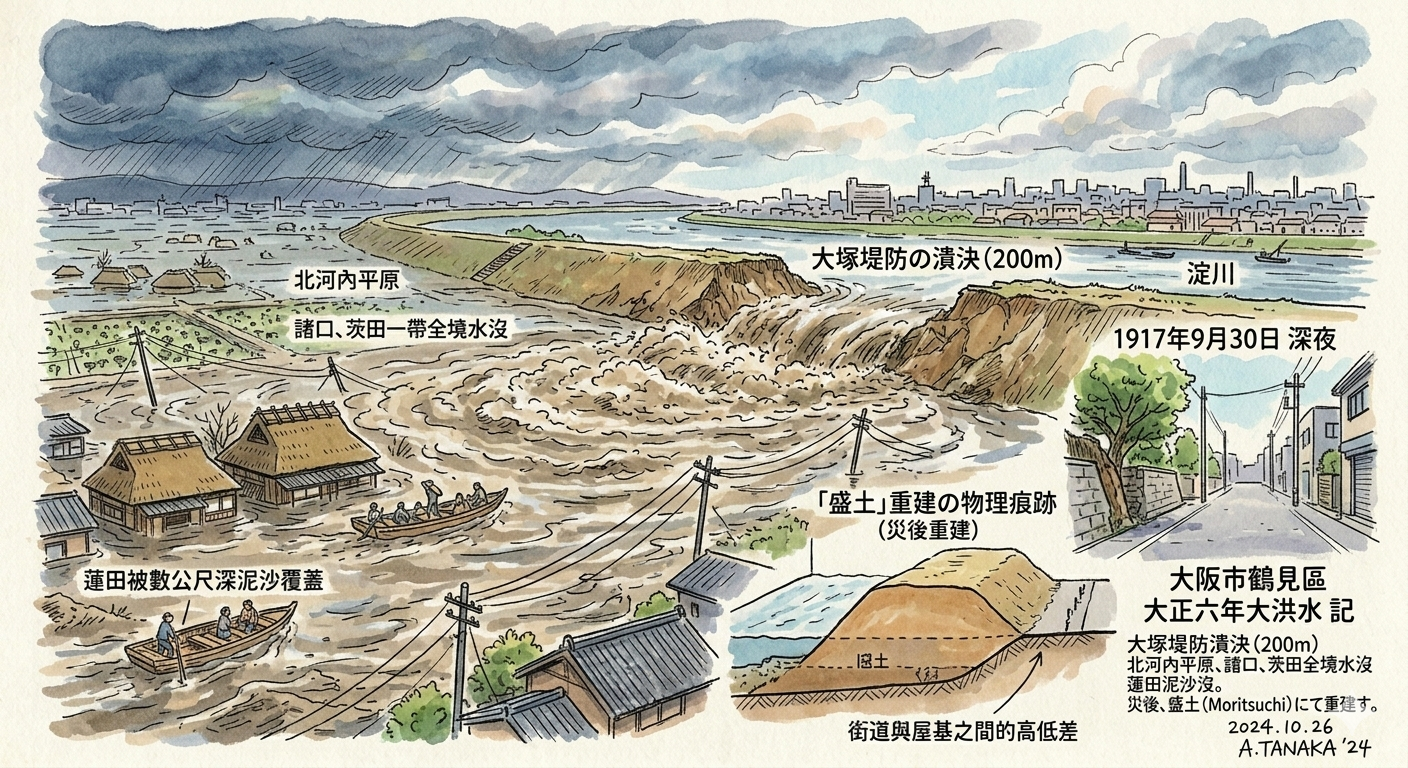 大正六年大洪水——改變空間命運的潰決