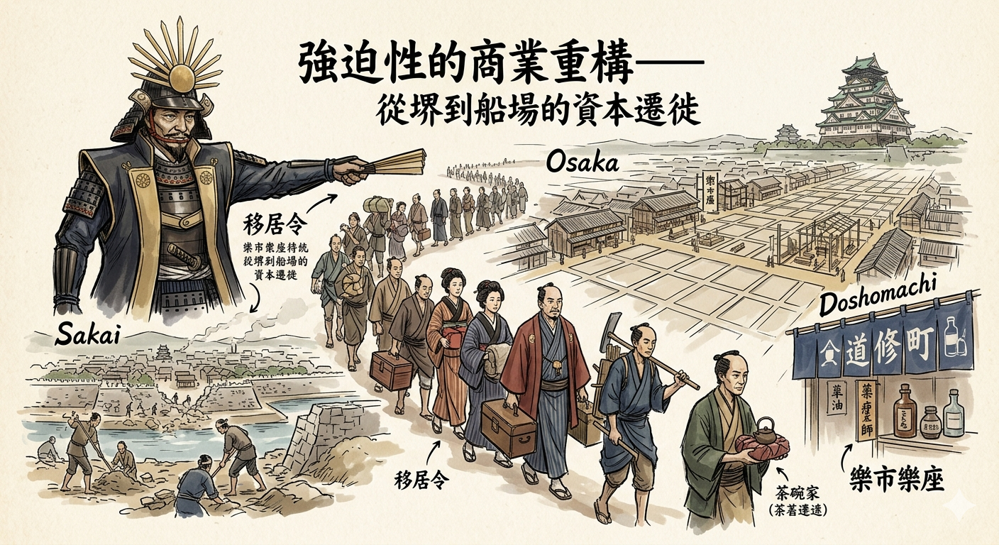 強迫性的商業重構——從堺到船場的資本遷徙