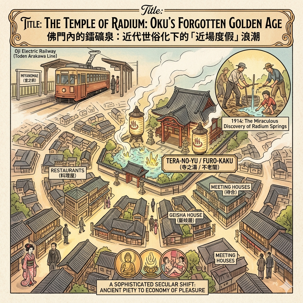 Aguas Radium y la Economía del Templo: El Resurgimiento de Taisho