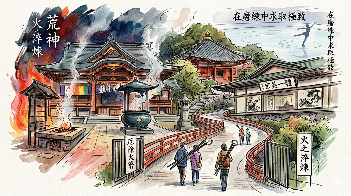 火之淬煉與文人雅致：清荒神清澄寺的共生美學