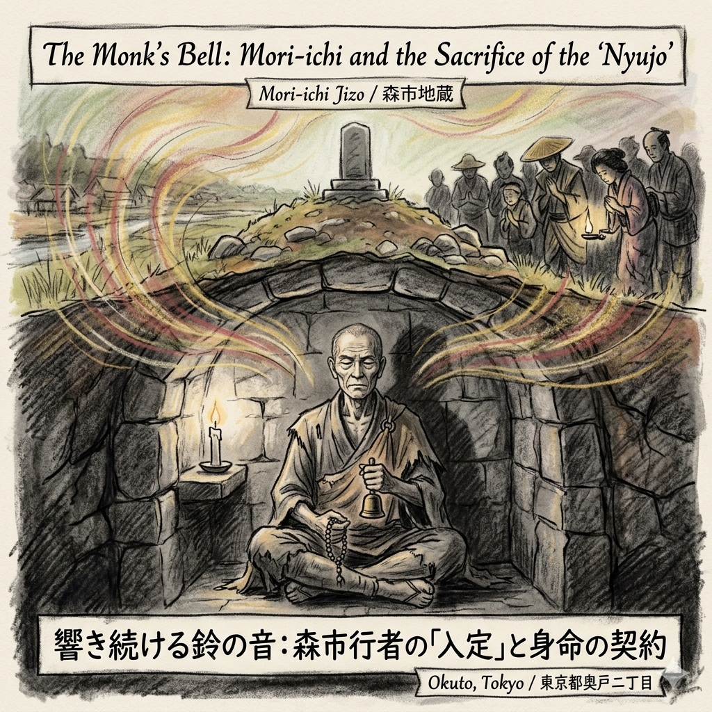 響き続ける鈴の音：森市行者の「入定」と身命の契約