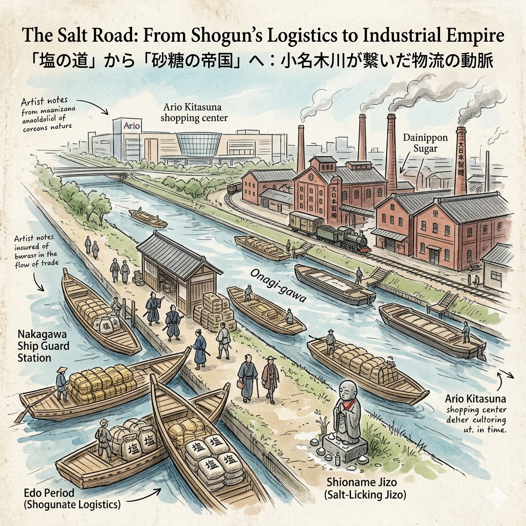 小名木川「鹽之道」:從幕府兵站到糖業帝國的演進