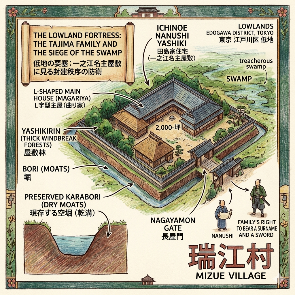 低地の要塞:一之江名主屋敷に見る封建秩序の防衛