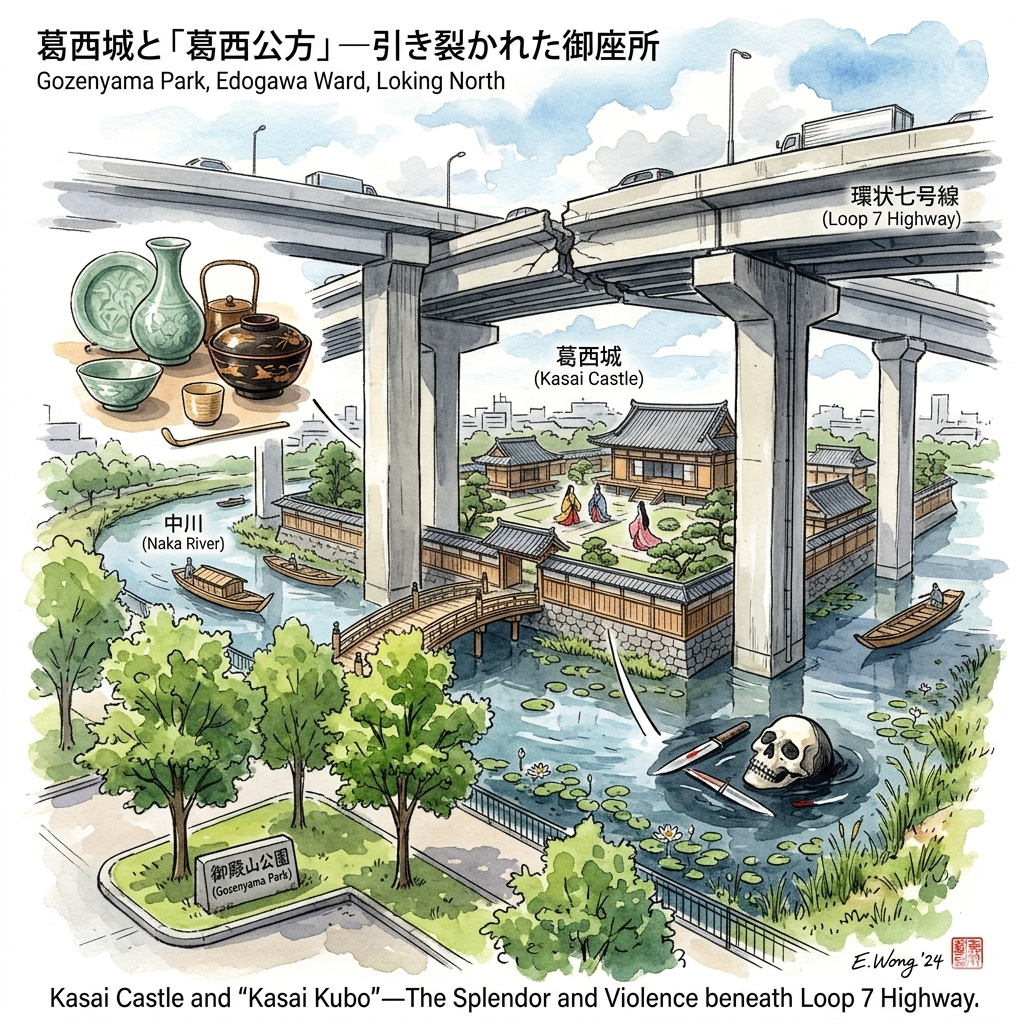 葛西城遺構：被環狀七號線橫向切斷的「公方」歲月